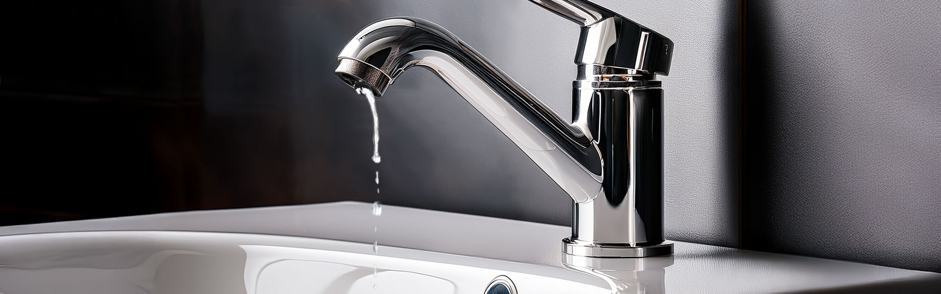 Ein tropfender Wasserhahn als Symbolbild zum Thema "Schadensmeldung".